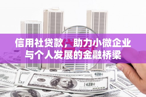 简阳信用社贷款，助力小微企业与个人发展的金融桥梁
