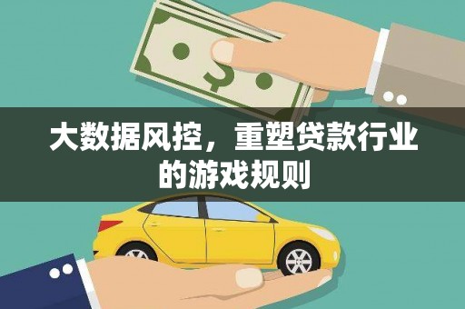 柳河大数据风控，重塑贷款行业的游戏规则