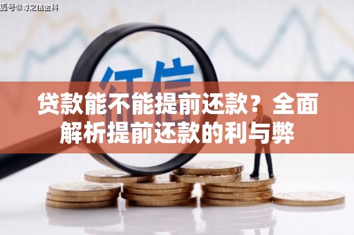 丰县贷款能不能提前还款？全面解析提前还款的利与弊