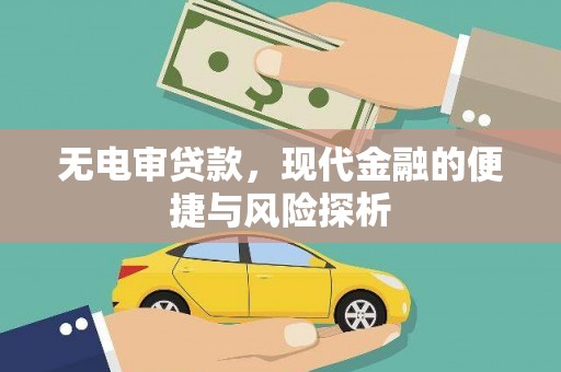 崖州无电审贷款，现代金融的便捷与风险探析