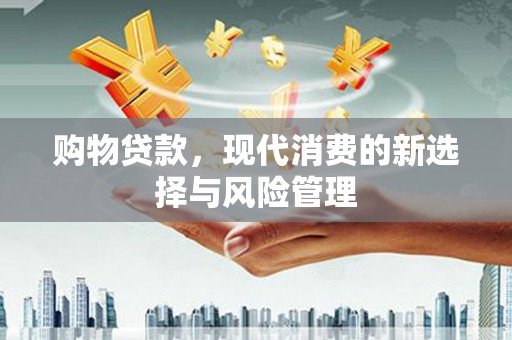 民丰购物贷款，现代消费的新选择与风险管理