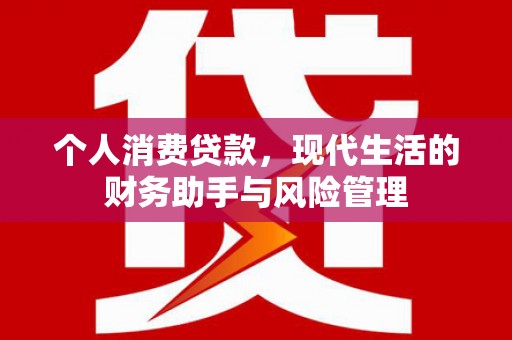 宜城个人消费贷款，现代生活的财务助手与风险管理