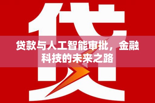 南安贷款与人工智能审批，金融科技的未来之路