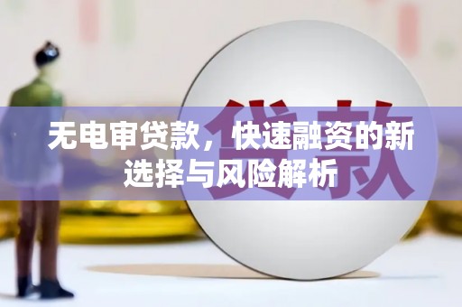 庄浪无电审贷款，快速融资的新选择与风险解析